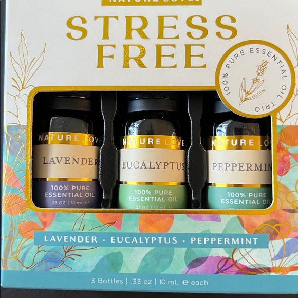 NATURE LOVE NIB STRESS FREE 100% PURE ESSENTIAL OILS - Picture 3 of 3
